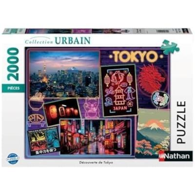 Nathan-puzzel 2000 stukjes - Ontdekking van Tokio - 4005555010913 - Vanaf 14 jaar