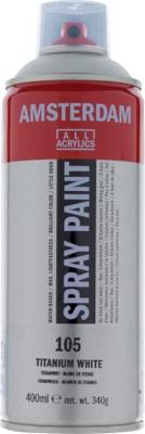 Amsterdam All Acrylics Amsterdam • spray paint titaanwit 105 400ml