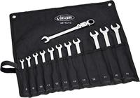 Vigor V6752/12 V6752/12 Ringratelsteeksleutel met scharnier Sleutelbreedte (metrisch) 8 - 19 mm - thumbnail