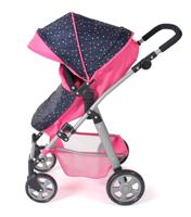 Combi-poppenwagen Nele - Confetti Pink - thumbnail