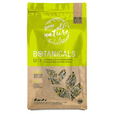 Bunny Nature BOTANICALS MID Mix - van echinacea & zonnebloembloesem | 140 g | Aanvullend voer voor dwergkonijnen, cavia's, chinchilla's en degus | zonder toegevoegde suikers