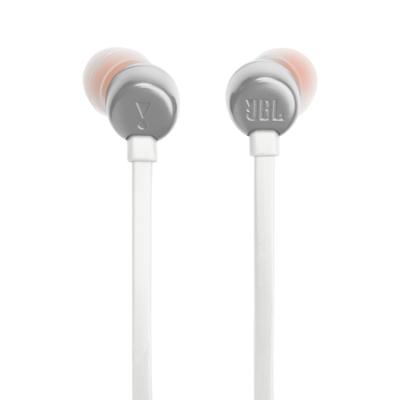 JBL Tune 310 C Bedraade in-ear oortjes met microfoon, met JBL Pure Bass Sound en een 3-knops afstandsbediening, in het wit