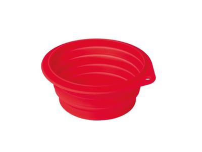 Nobby Voerbak voor honden, opvouwbaar, siliconen, 500 ml, rood