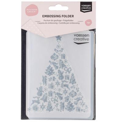 Vaessen Creative • embossing folder xmas tree