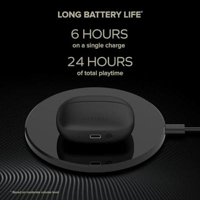 Creative Aurvana Ace In Ear oordopjes Bluetooth Zwart Bestand tegen zweet, Waterbestendig, Indicator voor batterijstatus, Incl. oplaad- en dockingstation