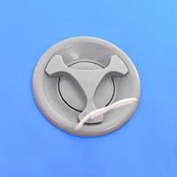 VidaXL Gymnastiekrol met pomp opblaasbaar 120x75 cm pvc blauw - thumbnail