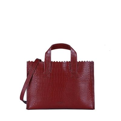 MYOMY My Paper Bag Mini handbag cross-body Croco Burgundy