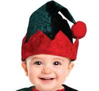 Kerst Elfje Baby Jongen Fluweel - thumbnail