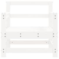 Tuinstoelen 2 st massief grenenhout wit - thumbnail