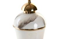 Vaas DKD Home Decor Gouden Aluminium Tweekleurig Ijzer Modern (17 x 17 x 41 cm) - thumbnail