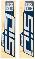 ROCKSHOX decor set decal set rs glossy white for blue sliders - thumbnail