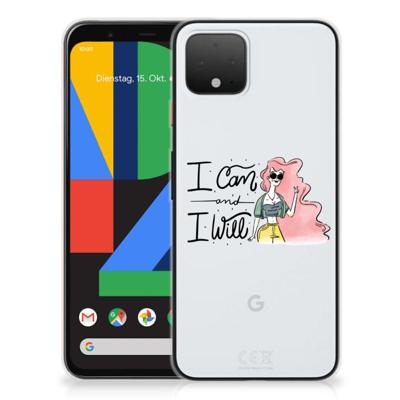 Google Pixel 4 Telefoonhoesje met Naam i Can Google Pixel 4 Telefoonhoesje met Naam i Can
