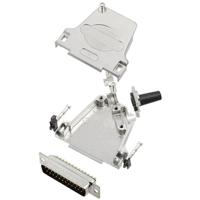 TRU COMPONENTS TCD45ZF25DBPK 7709660 D-sub male connectorset 45 ° Aantal polen: 25 Soldeerkelk 1 stuk(s) - thumbnail