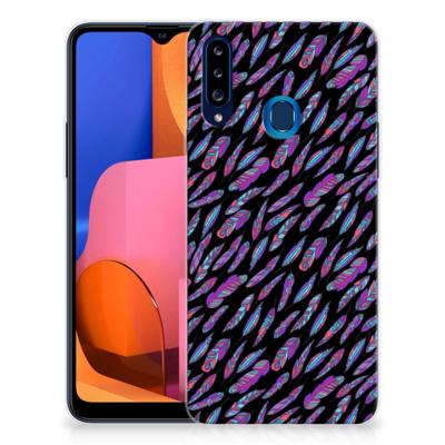 Samsung Galaxy A20s | TPU bumper | Feathers Color