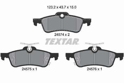 Remblokkenset, schijfrem 2457401