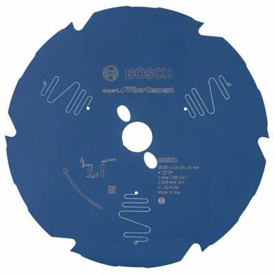 Bosch Accessoires Expert for Fibre Cement cirkelzaagblad EX FC B 260x30-6 - 1 stuk(s) - 2608644351 - 2608644351