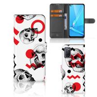 Telefoonhoesje met Naam OPPO A72 | OPPO A52 Skull Red - thumbnail