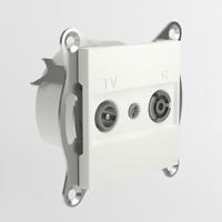 Schneider Electric EPH3300721D TV- en radio-eindcontactdoos Asfora Wit (RAL 9003) 1 stuk(s) - thumbnail