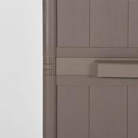 Tuinkast 65x45x172 cm polypropyleen hout-look bruin - thumbnail