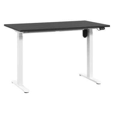 Bureau Homeworx zit/sta elektrisch verstelbaar - zwart/wit - 75/118x120x70 cm - Leen Bakker