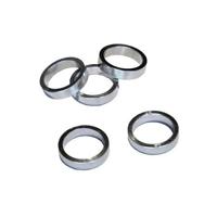 VWP balhoofdtussenring spacer alu 8mm 1.1/8" zilver p/5 - thumbnail