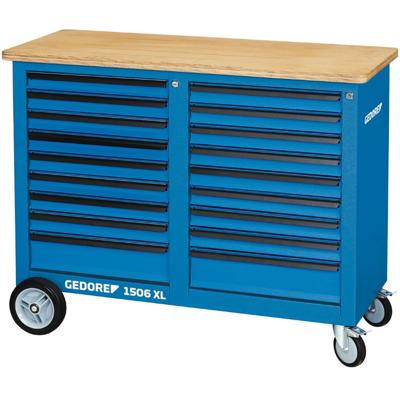 Gedore 2528096 Verrijdbare werkbank (b x h x d) 1250 x 985 x 550 mm Blauw