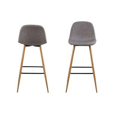 Barkruk 'Louise' (zithoogte 73cm) kleur lichtgrijs Barkruk 'Louise' (zithoogte 73cm) kleur lichtgrijs