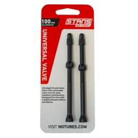STANS Stan&apos;s valve stem aluminium (pair) - universal, presta - black - 100mm - thumbnail