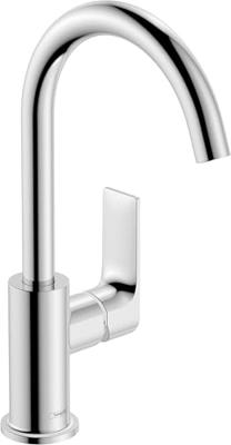 Wastafelmengkraan HansGrohe Rebris E Eengreeps 210 Met Draaibare Uitloop En Trekwaste Chroom Wastafelmengkraan HansGrohe Rebris E Eengreeps 210 Met Draaibare Uitloop En Trekwaste Chroom