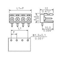 Weidmüller 1571250000 Male behuizing (board) BL/SL 5.00 Totaal aantal polen: 15 Rastermaat: 5 mm Inhoud: 50 stuk(s)
