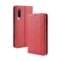 Magnetische gesp retro textuur horizontale Flip lederen case voor Xiaomi mi 9 met houder & card slots & portemonnee (rood) - thumbnail