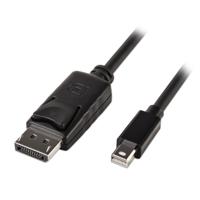 LINDY 41647 DisplayPort-kabel Mini-displayport / DisplayPort Adapterkabel Mini DisplayPort-stekker, DisplayPort-stekker 3.00 m Zwart UL gecertificeerd, - thumbnail
