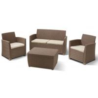 Corona loungeset met kussenbox cappuccino - thumbnail