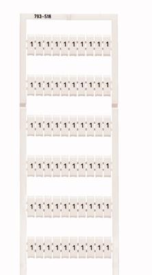 WAGO 793-602 Markeringskaarten Wit 5 stuk(s)