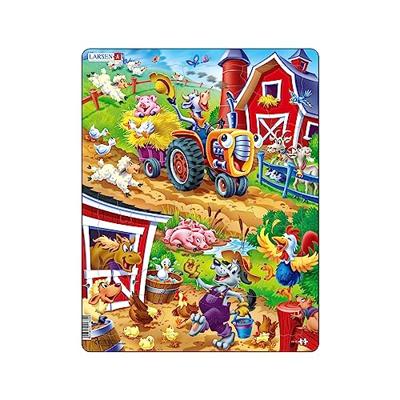 Larsen legpuzzel Maxi de Boerderij junior karton 22 stukjes Larsen legpuzzel Maxi de Boerderij junior karton 22 stukjes