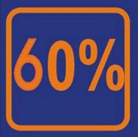 Raambiljet 60% afmeting 24x23 cm. - thumbnail