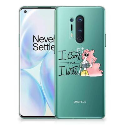 OnePlus 8 Pro Telefoonhoesje met Naam i Can OnePlus 8 Pro Telefoonhoesje met Naam i Can