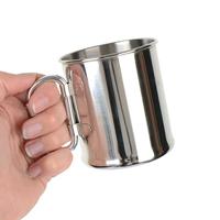 Fosco RVS beker 300 ml met karabijnhaak | Fosco stainless steel cup - thumbnail