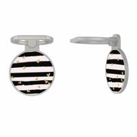 Zilveren telefoon ring houder - Hart streepjes - thumbnail