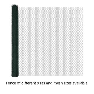 VidaXL Hexagon hek groen 1,6 x 50 m pvc