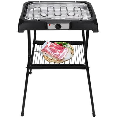 Elektrische Barbecue 2000W Zwart - Compact en Krachtig Grillen