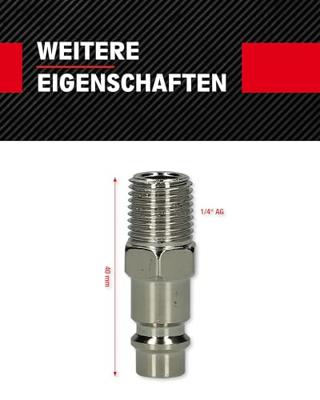 KS Tools 999.9086 9999086 Perslucht-steeknippel 1 stuk(s)