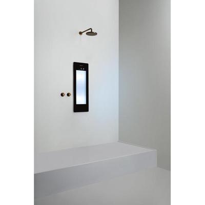 Sunshower Round Small Plus infrarood en UV licht inbouw 95x33x10cm Black S0600-S0102