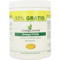 Livinggreens Omega 3 forte voordeelverpakking 480 Capsules - thumbnail
