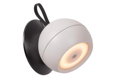 Lucide LUNEX - Oplaadbare Wandlamp Binnen/Buiten - Accu/Batterij - LED Dimb. - 1x2W 3000K - IP54 - Magnetisch - Wit Lucide LUNEX - Oplaadbare Wandlamp Binnen/Buiten - Accu/Batterij - LED Dimb. - 1x2W 3000K - IP54 - Magnetisch - Wit