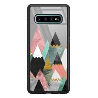 Samsung Galaxy S10 Plus glazen hardcase - Marble mountains - thumbnail