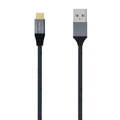 Cable USB 3.1 AISENS A107-0631 USB TIPO-C MACHO USB MACHO 1M GRIS