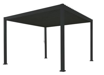 Patio Cover vierkant L Rota Gazebo 360x360 h250 cm Matt royal grey overkapping pergola Suns - Suns Patio Cover vierkant L Rota Gazebo 360x360 h250 cm Matt royal grey overkapping pergola Suns - Suns