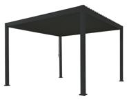 Patio Cover vierkant L Rota Gazebo 360x360 h250 cm Matt royal grey overkapping pergola Suns - Suns - thumbnail