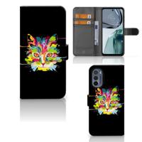 Motorola Moto G62 5G Leuk Hoesje Cat Color - thumbnail
